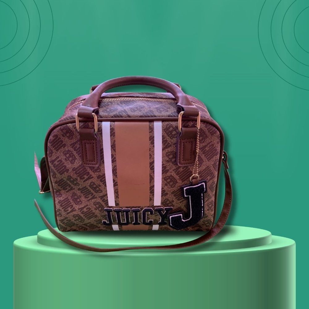 Juicy By Juicy Couture Gothic Satchel Crossbody Status Chestnut NWT